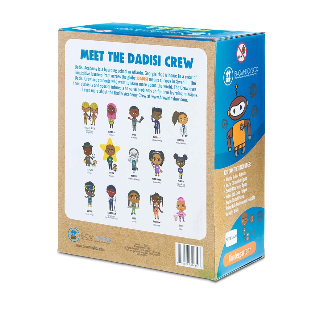 Brown Toy Box Dadisi Academy Justin/Robotics STEAM Kit