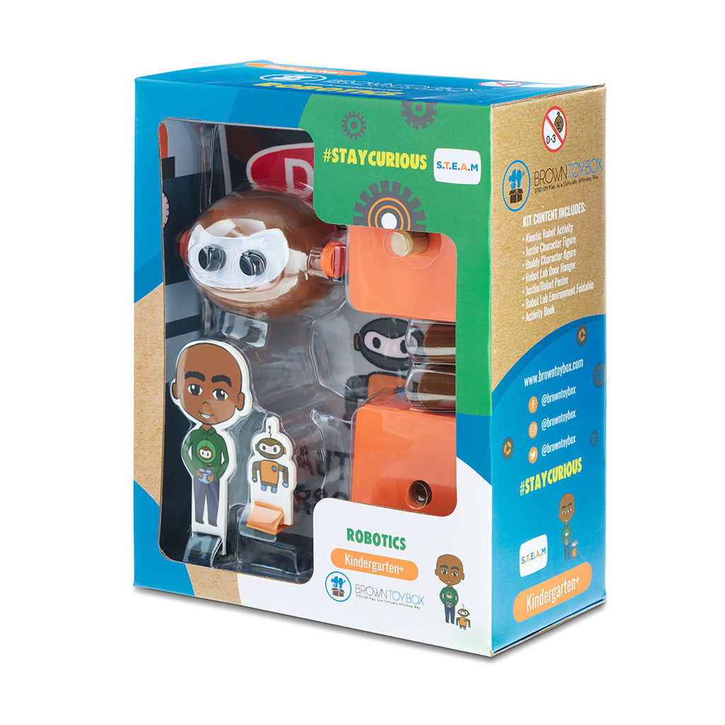 Box store robot toy