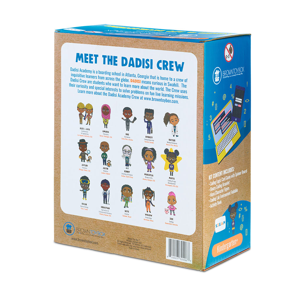 Brown Toy Box Dadisi Academy Maya/Coding &amp; App Development STEAM Kit