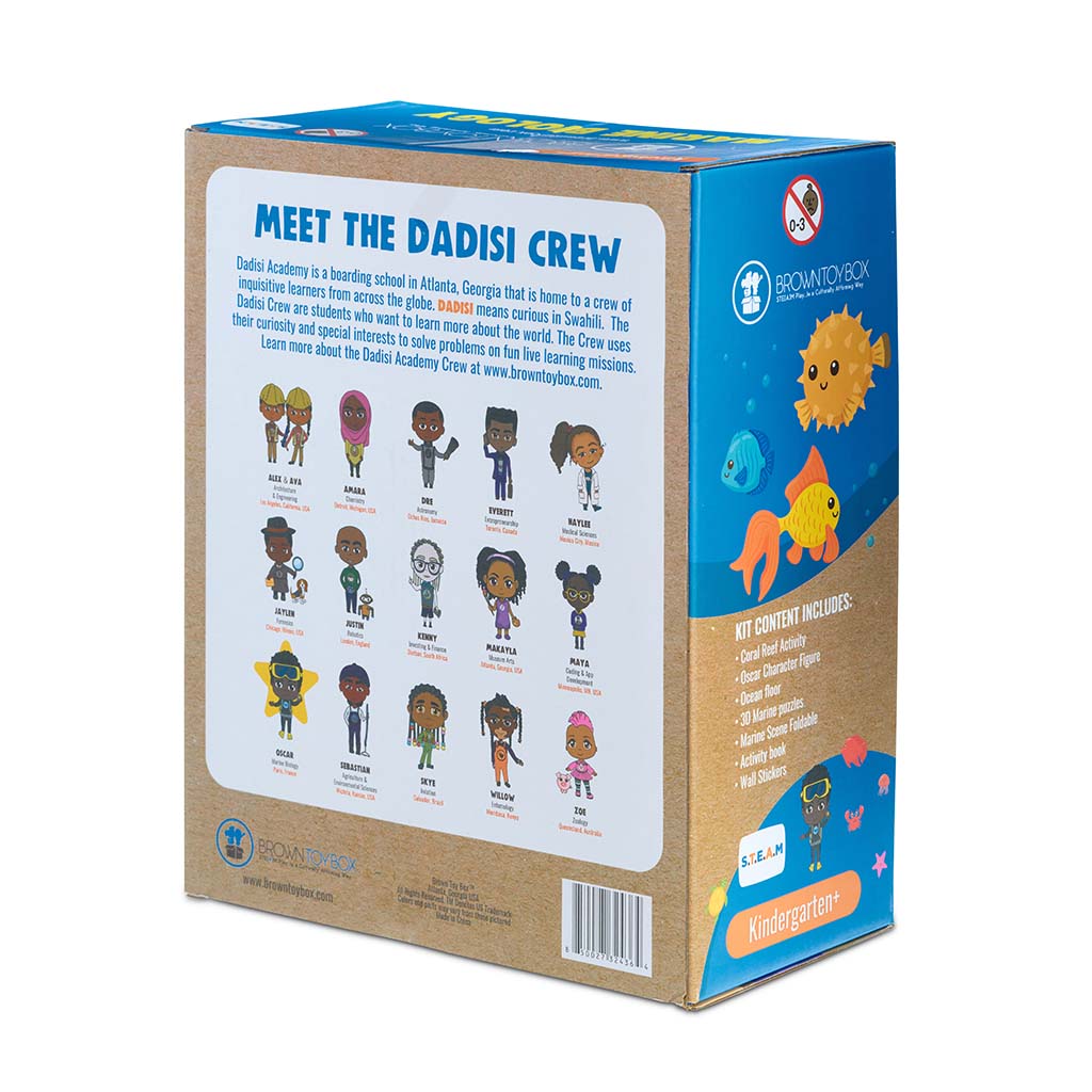 Brown Toy Box Dadisi Academy Oscar/Marine Biology STEAM Kit