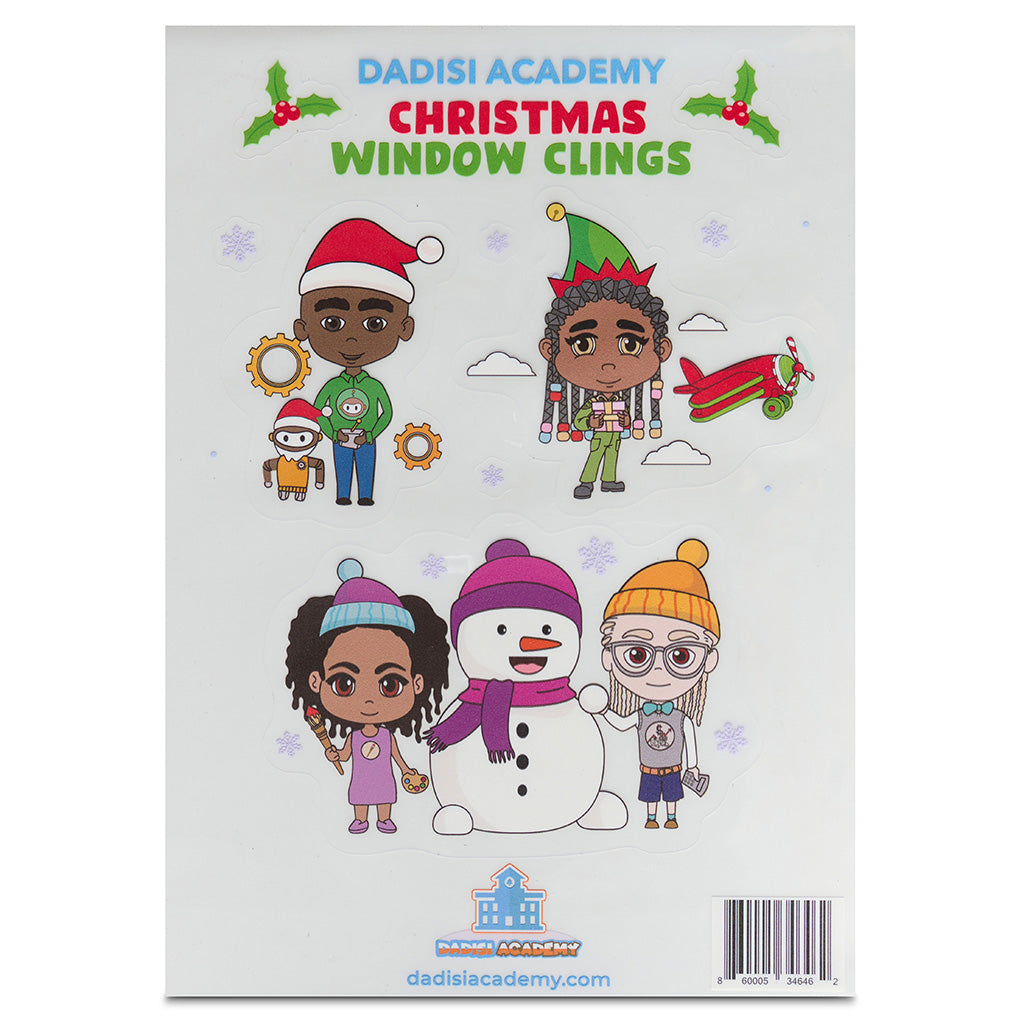 Christmas Window Clings |Black Children| STEM