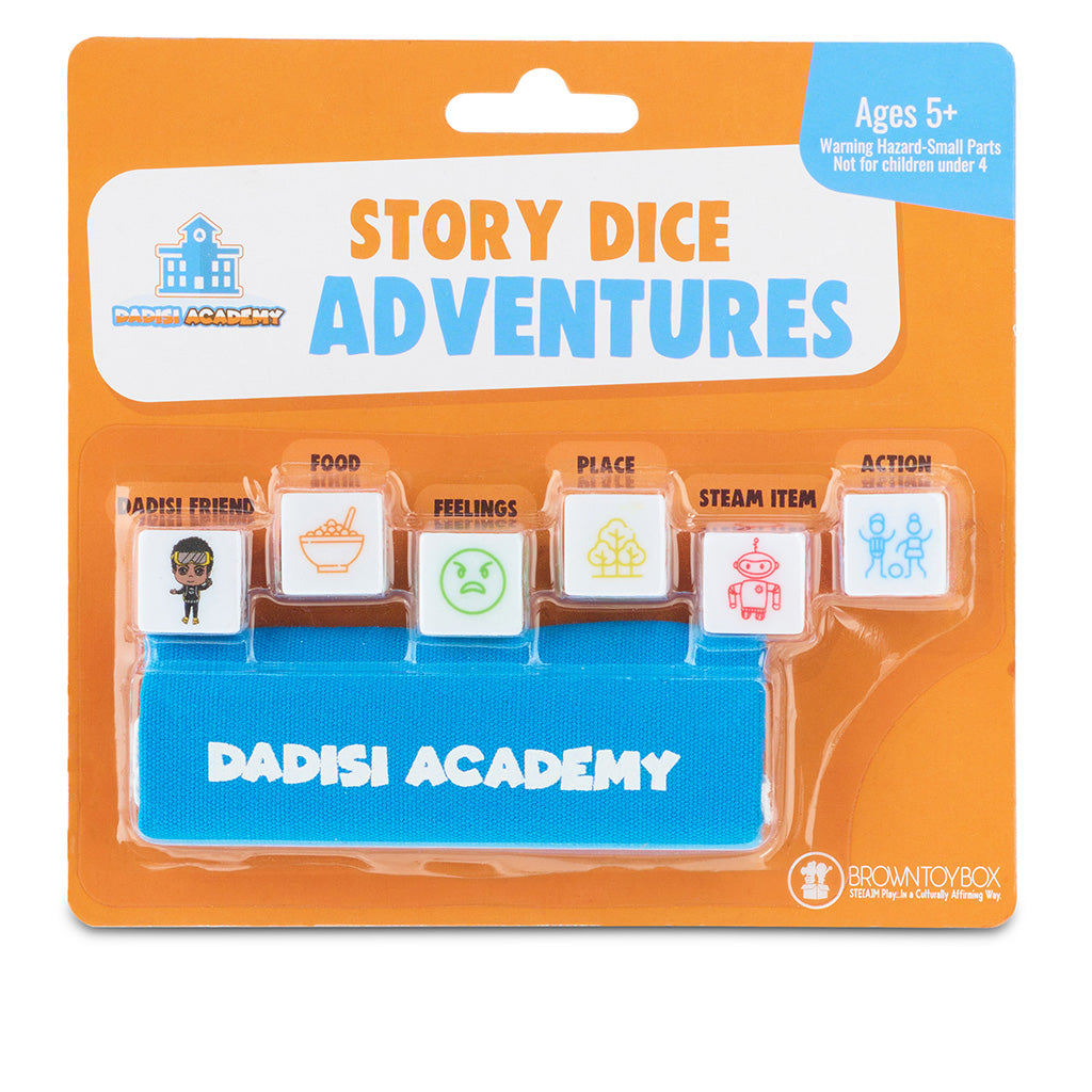 Dadisi Academy Crew Story Dice | Brown Box Toys | Kids Game Dice