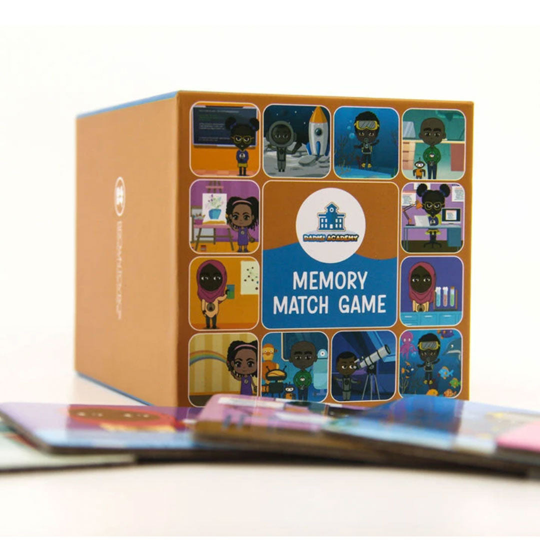 Dadisi Academy Memory Match Game | Brown Toy Box | Memory Activity | STEM